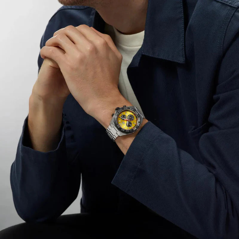 RELOJ DE LUJO CHRONOGRAPH AMARILLO