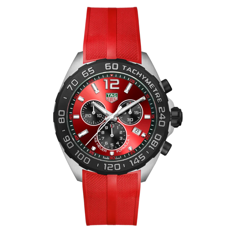 RELOJ LUJUOSO CHRONOGRAPH ROJO