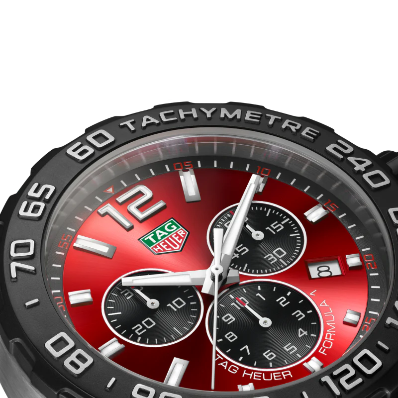 RELOJ LUJUOSO CHRONOGRAPH ROJO